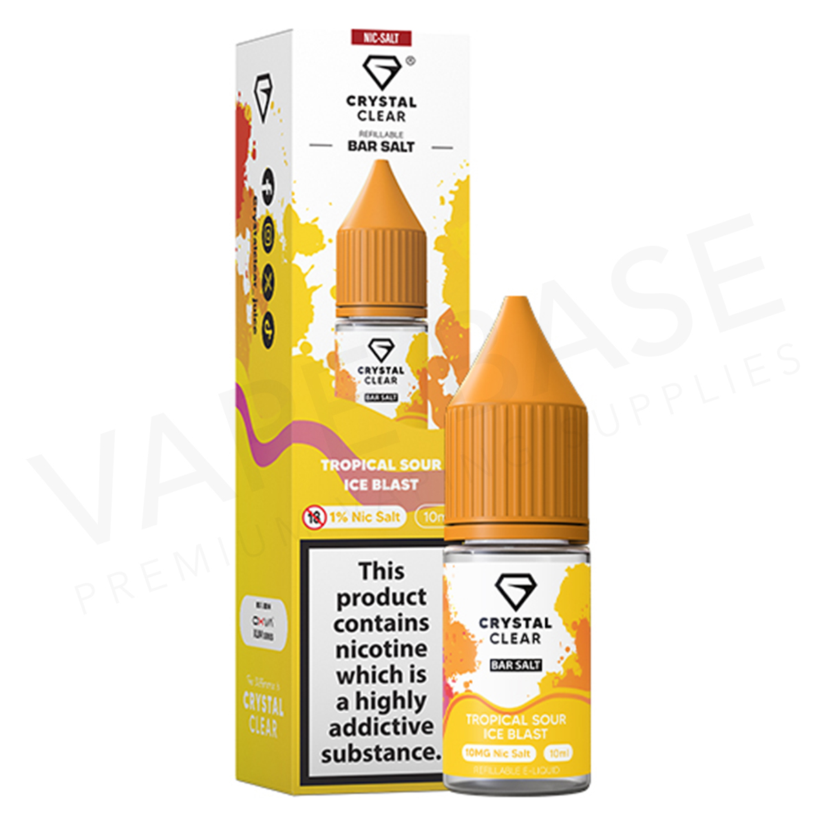 Tropical Sour Ice Blast Nic Salt E-Liquid by Crystal Clear