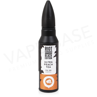 Ultra Peach Ice Tea Shortfill E-Liquid by Riot Squad The Black Edition 50ml
