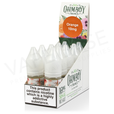 Valencia Orange & Passion Fruit E-Liquid by Ohm Boy Volume II Nic Salts