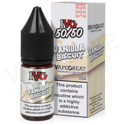 Vanilla Biscuit E-Liquid by IVG 50/50