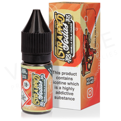 Vanilla Cola Chaos Nic Salt E-Liquid by Strapped Soda