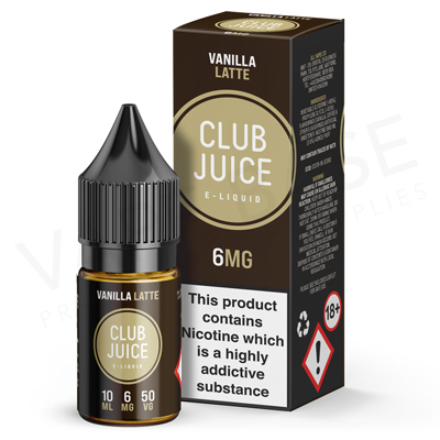 Vanilla Latte E-Liquid by Club Juice 50/50