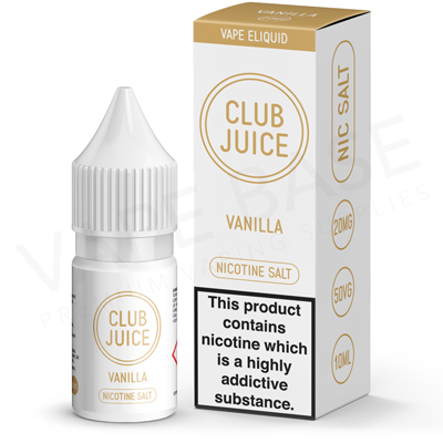 Vanilla Nic Salt E-Liquid by Club Juice