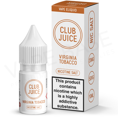 Virginia Tobacco Nic Salt E-Liquid by Club Juice