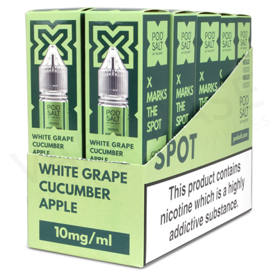White Grape Cucumber Apple Nic Salt E-Liquid by Pod Salt Nexus