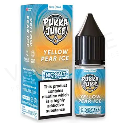 Yellow Pear Ice Nic Salt E-Liquid by Pukka Juice
