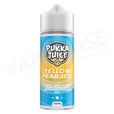 Yellow Pear Ice Shortfill E-Liquid by Pukka Juice 100ml